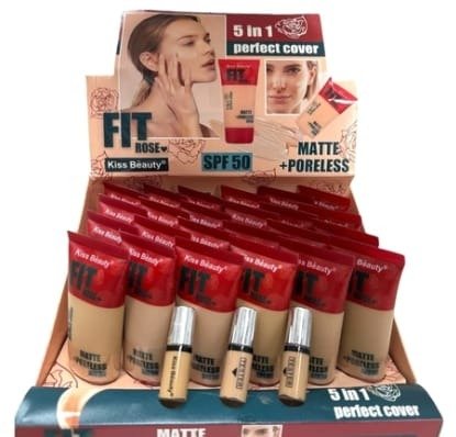 Producto - Base Fit Rose SPF50 Kiss Beauty