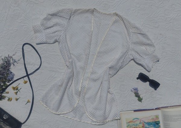 Producto - Blusa de tejido con mangas globo