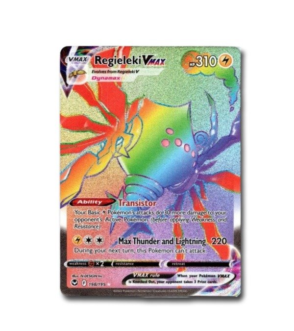 Producto - Carta Pokémon - Regieleki VMAX 198/195 - Silver Tempest