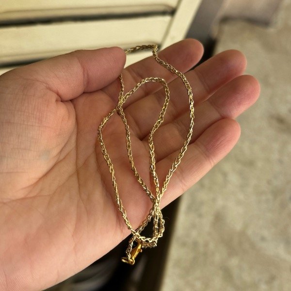 Producto - Cadena tejida dorada!