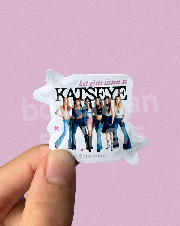 Producto - HOT GIRLS LISTEN TO KATSEYE - Sticker Individual de Katseye