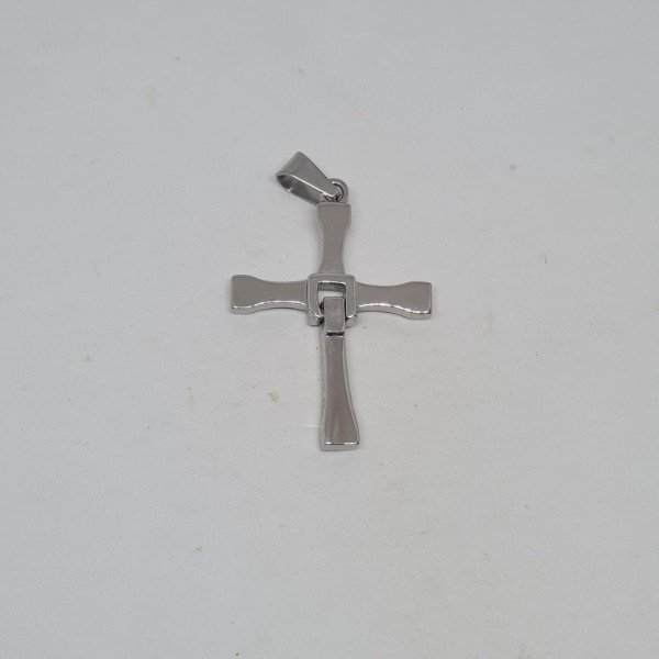 Producto - Dije cruz grande acero