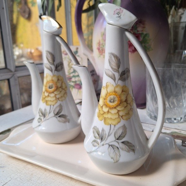 Producto - Aceitera y vinagrera porcelana Viena