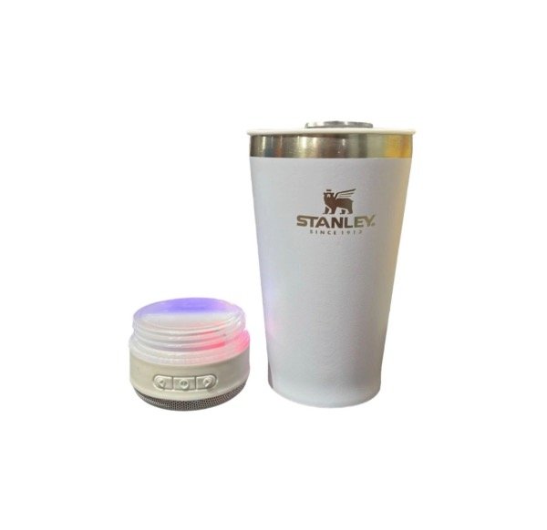 Producto - Vaso stanley con parlante incluido, 473ml