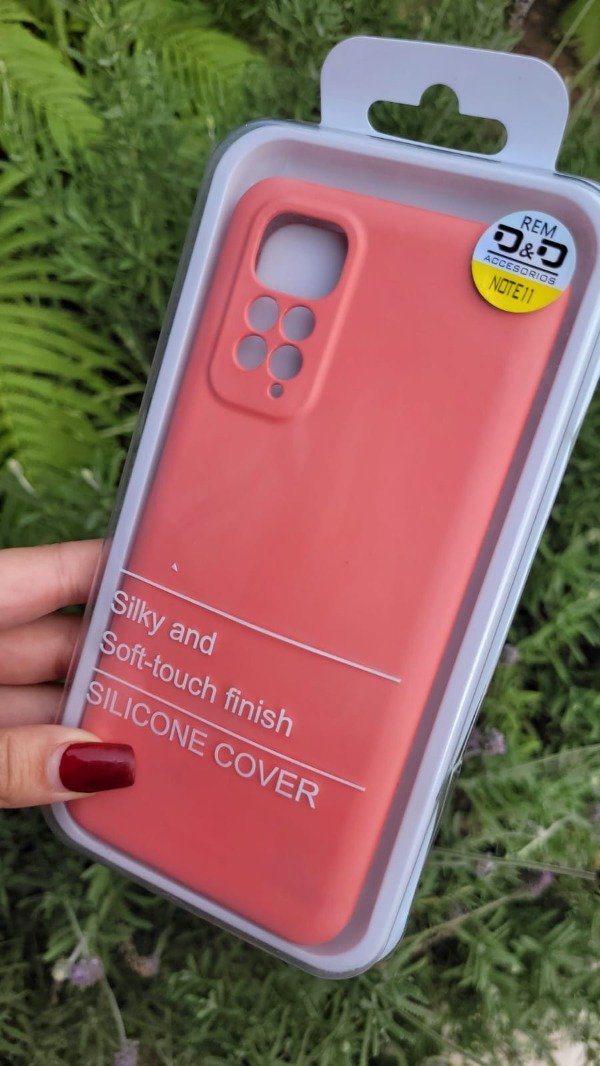 Producto - Xiaomi note 11 silicona case rosa con felpa