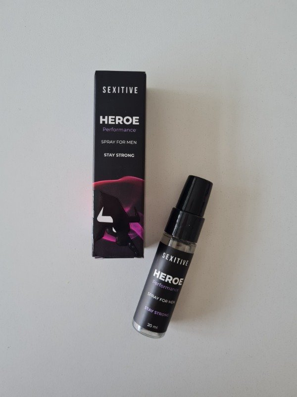 Producto - Lubricante spray masculino potenciador Heroe