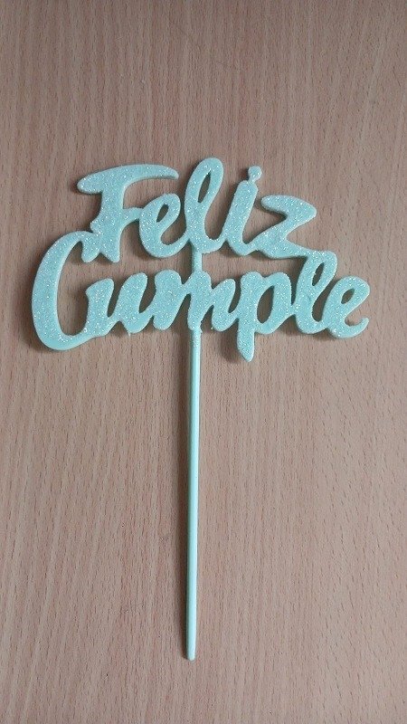 Producto - Topper Gibreado "FC" Pastel Verde Aqua