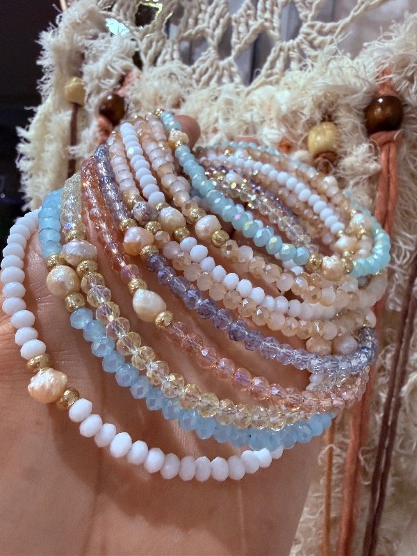 Producto - Tobilleras perlas de río