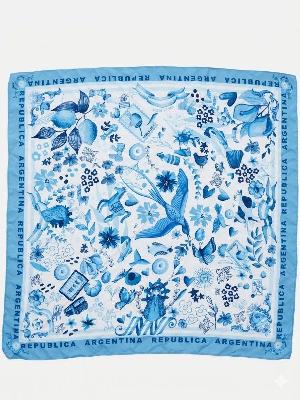 Producto - Pañuelo Argentina Celeste 70 x 70 - 3