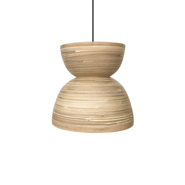 Producto - Lampara de Bambu Revestida en Resina Natural