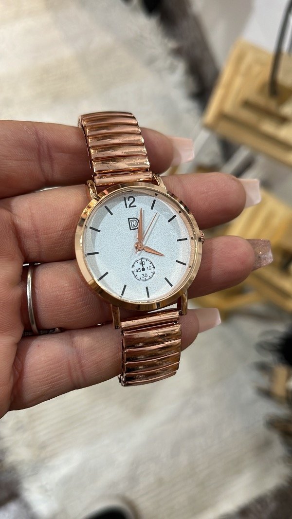 Producto - Reloj golden malla elástica
