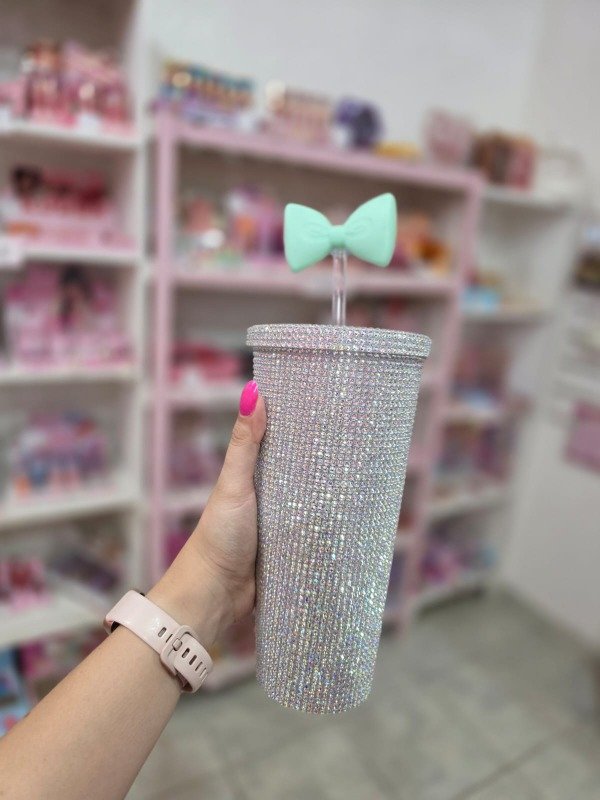 Producto - Vaso strass Plateado