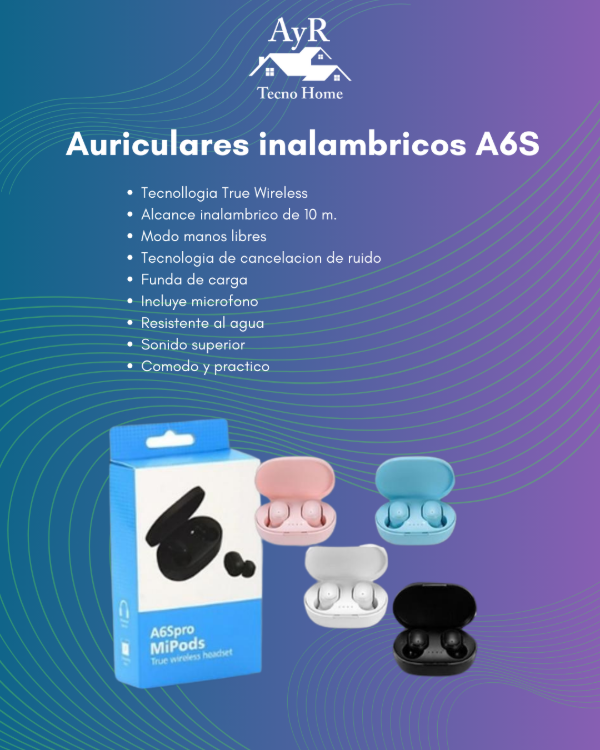 Producto - Auriculares A6s