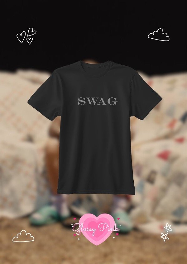 Producto - Remera Swag - VINILO TEXTIL GRIS