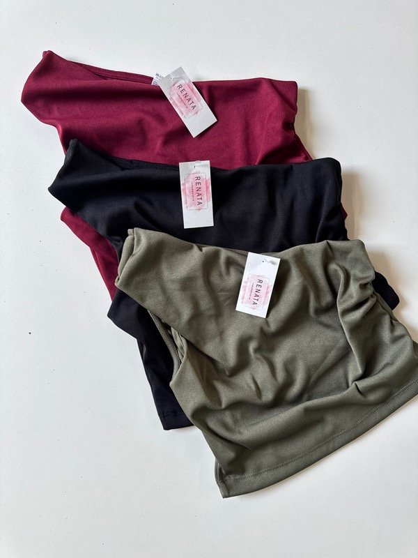 Producto - Top un hombro frunce