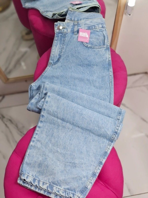 Producto - Jeans Baggy rigido celeste nevado