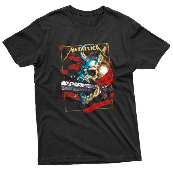 Producto - Remera Metalica Calavera Estampado Heavy Metal