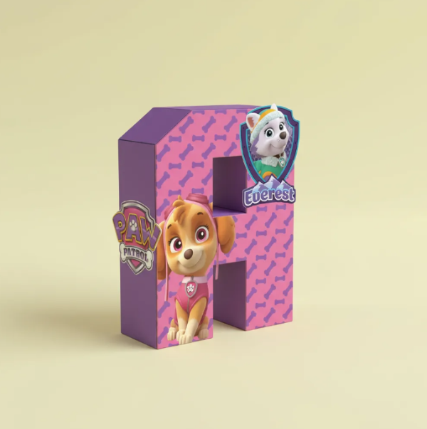 Producto - Kit Imprimible Letras 3D Paw Patrol Skye Everest + PDF