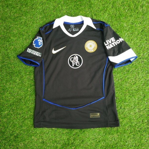 Producto - Camiseta NIÑO Chelsea Negra 2025 Enzo Fernández