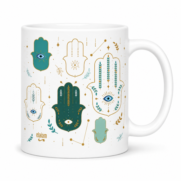 Producto - Taza Hamsa Turqueza - 0