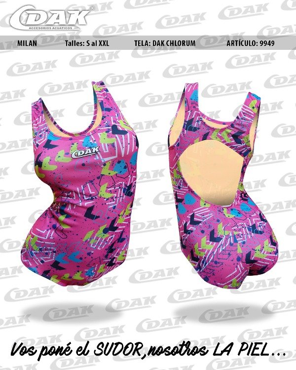 Producto - MALLA DAMA - MILAN FUCSIA Y AMARILLO - DAK