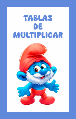 Producto - Tablas de multiplicar Smurfs -  (Pack x 10 juegos)
