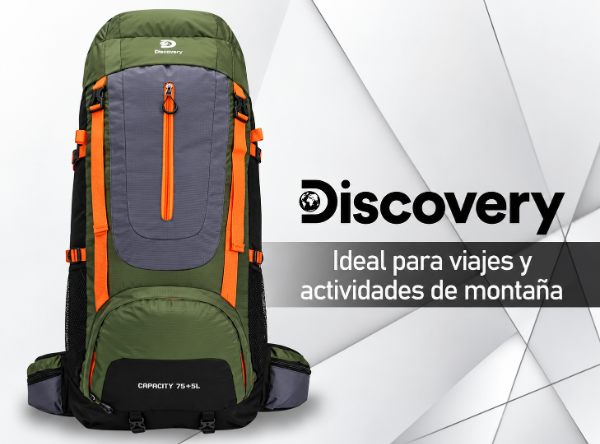 Producto - Mochila Campamento Trekking Discovery 75+5 Litros Color Verde SUPER PREMIUM! - 6