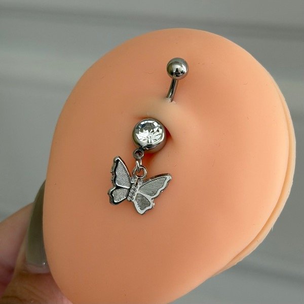Producto - Piercing de ombligo colgante: mariposa I