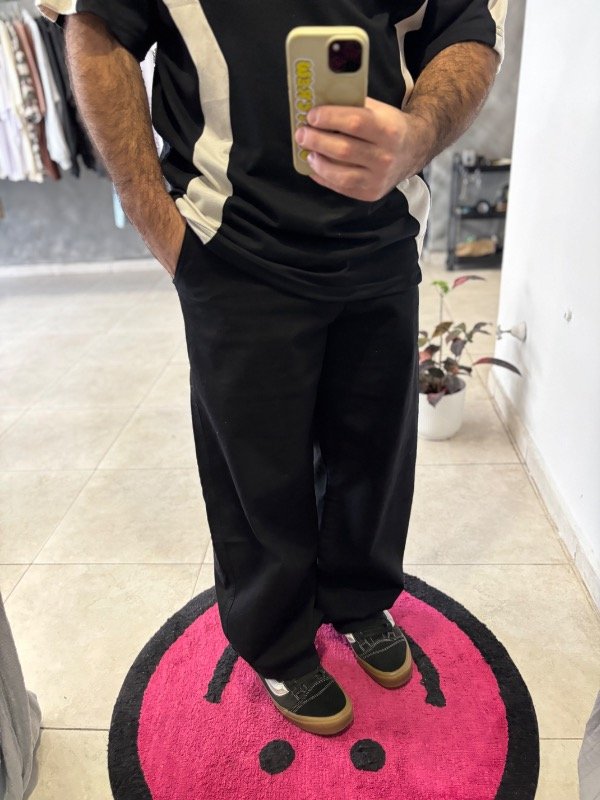 Producto - Gabardina baggy negro liso - 3