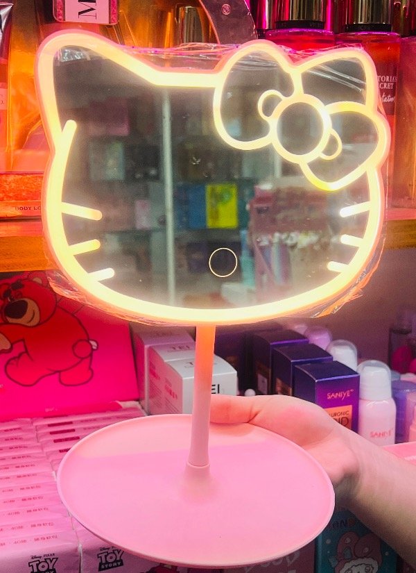 Producto - Espejo con luz led kitty