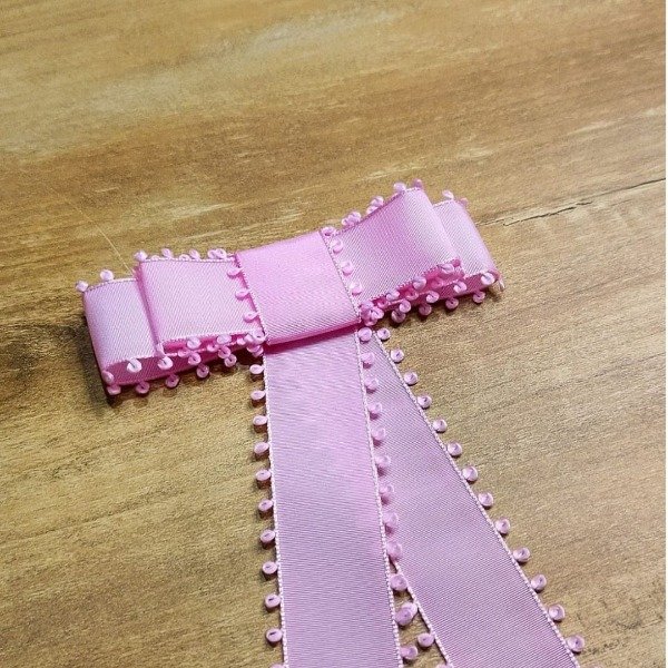 Producto - Moño Juana Picot Rosa