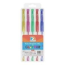 Producto - Birome gel Glitter x 6 unidades