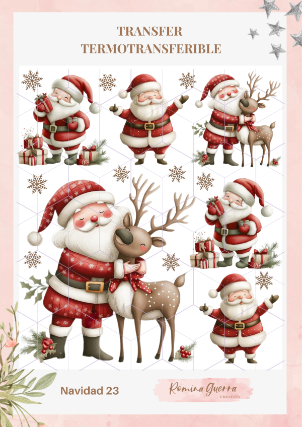 Producto - Transfer termotransferible - Navidad 23