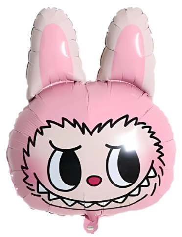 Producto - Labubu Globo Forma Cara Metalizado x Unidad