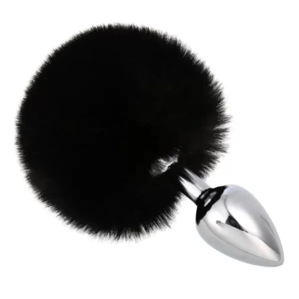 Producto - Plug Anal Metalico con cola conejo Small - 1