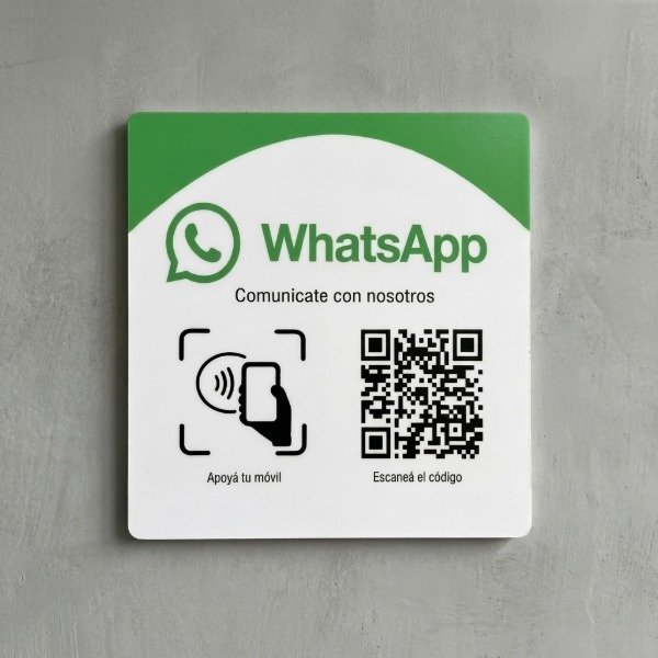 Producto - Expositor Whatsapp NFC y QR (Diseño 2) - 0