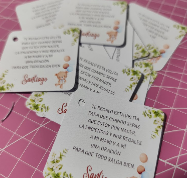 Producto - Tarjetas por Hoja, para evento y cualquier ocasion. (Plancha A4) - 9