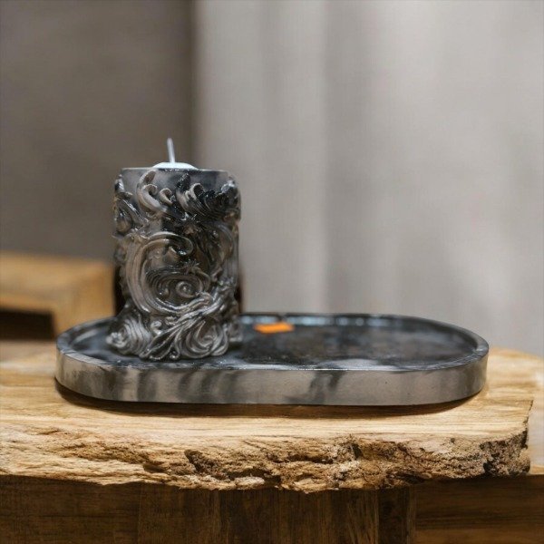 Producto - Porta vela Ola de viento estelar