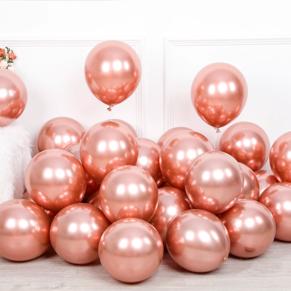Producto - Globo Cromo 12" Rosa Gold x 50