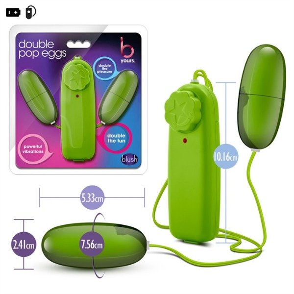 Producto - Bala vibradora doble con control remoto. Sumergibles