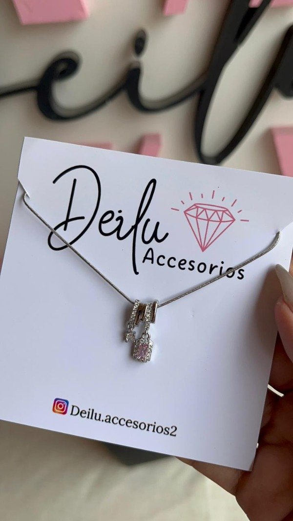 Producto - Collar Amuleto de Luz rosa