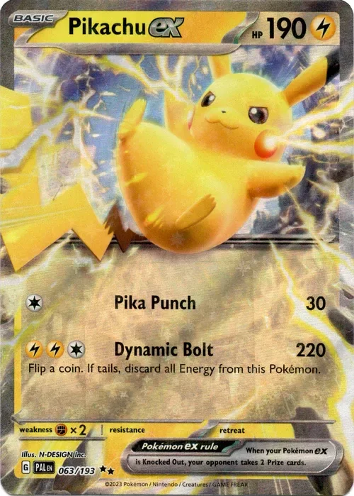 Producto - Pikachu ex - 063/193 - Paldea Evolved - Holo