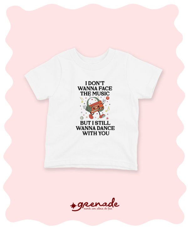 Baby tee "face the music"