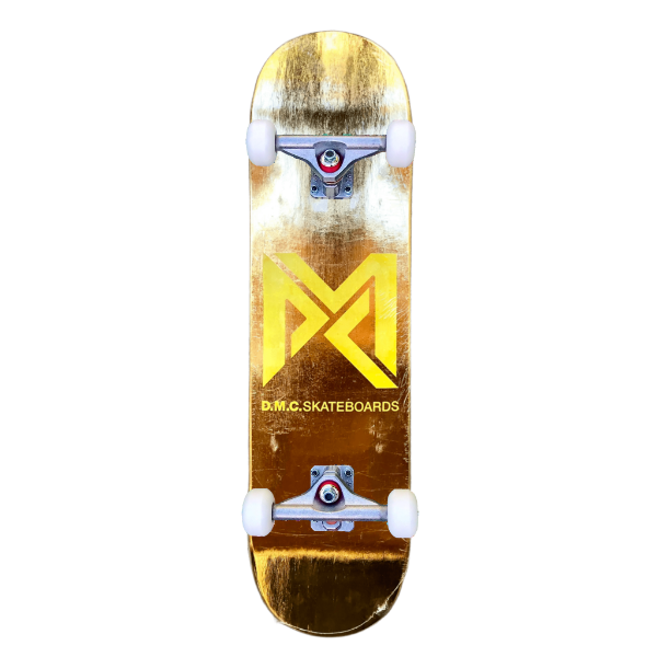 Producto - Skate Profesional Tabla DMC Skateboards Completo - Dorado -ENVÍO GRATIS