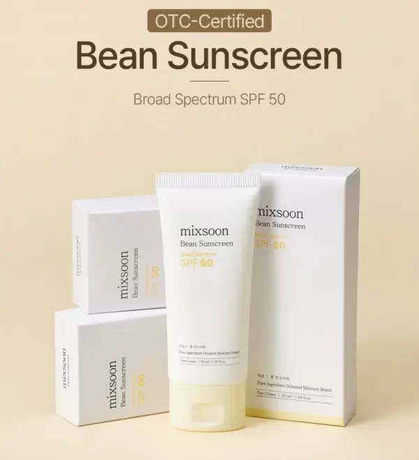 Producto - Protector Solar - Mixsoon Bean Sunscreen SPF50 50ml.