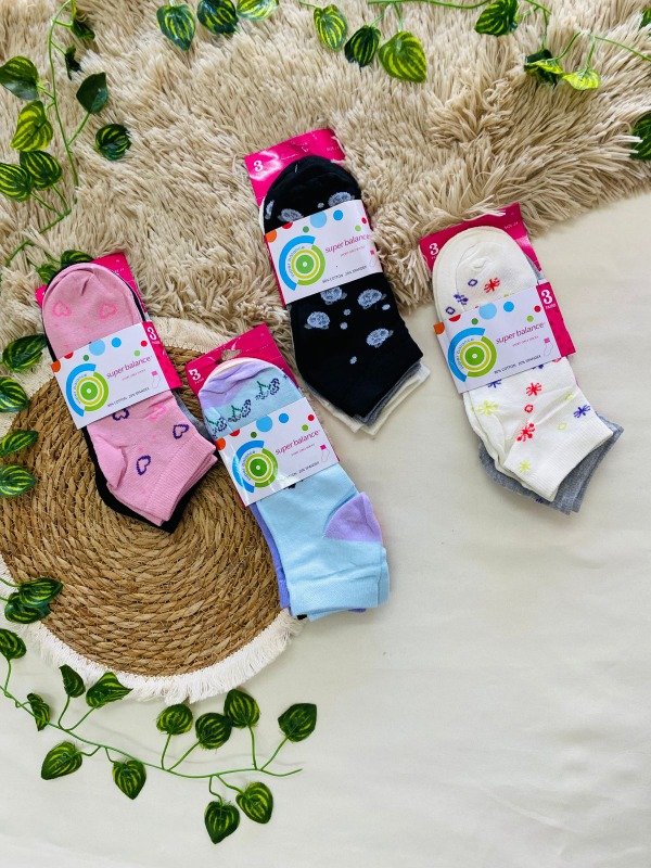 Producto - Soquetes dama super balance estampa