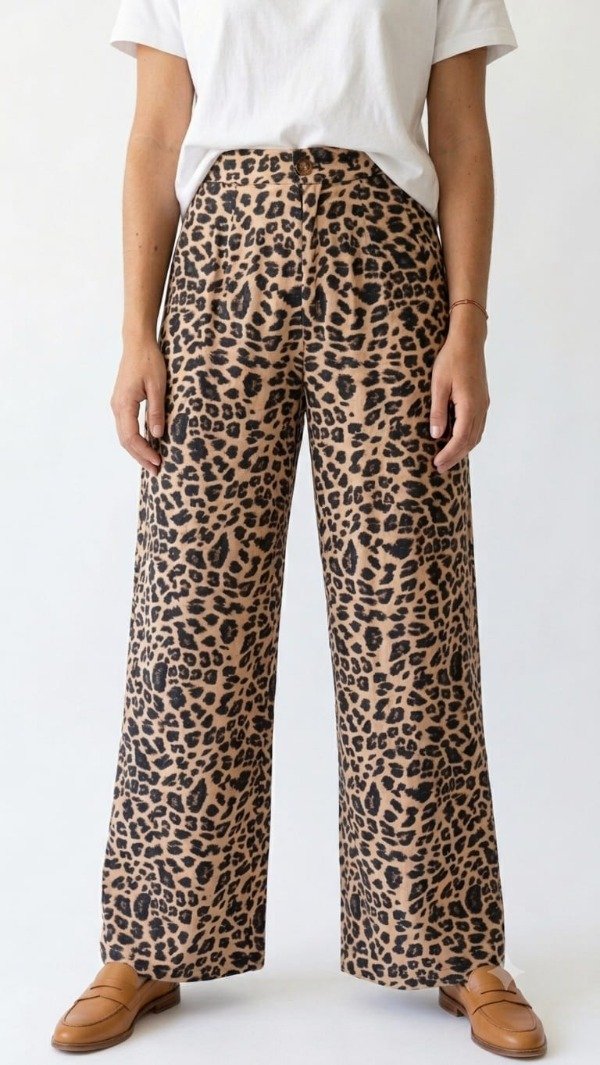 Producto - Pantalón Ancho Con Cierre Emilia Estampado (Art. 5908)