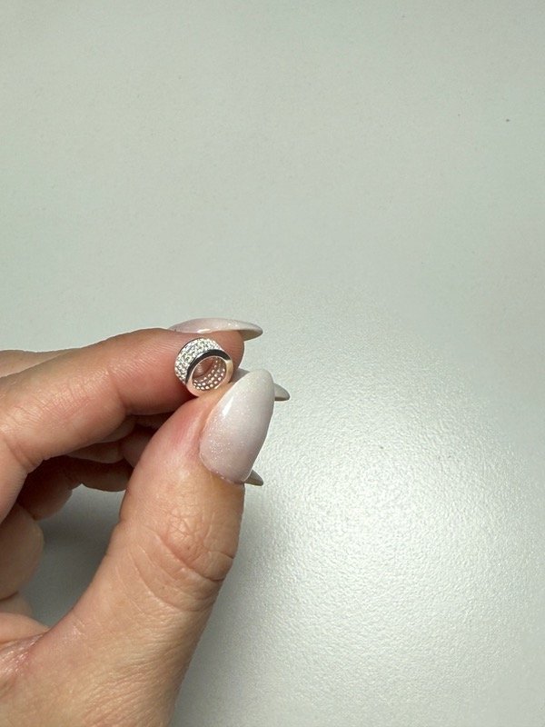 Producto - Dije para Pandora Circular con dijes piedras blancas - 3