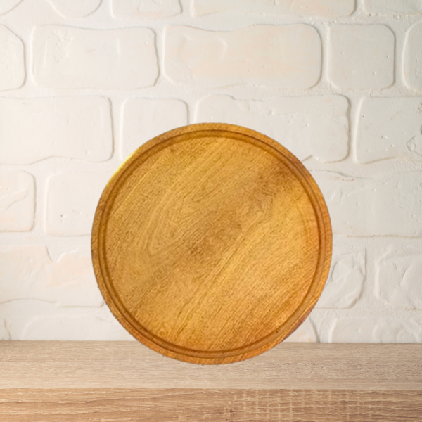 Producto - Tabla pizzera 30cm algarrobo Madera Ferpa