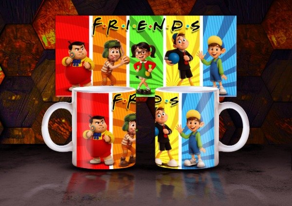 Producto - Pack de 4 Diseños Para Tazas del Chavo del 8. (Amistad)